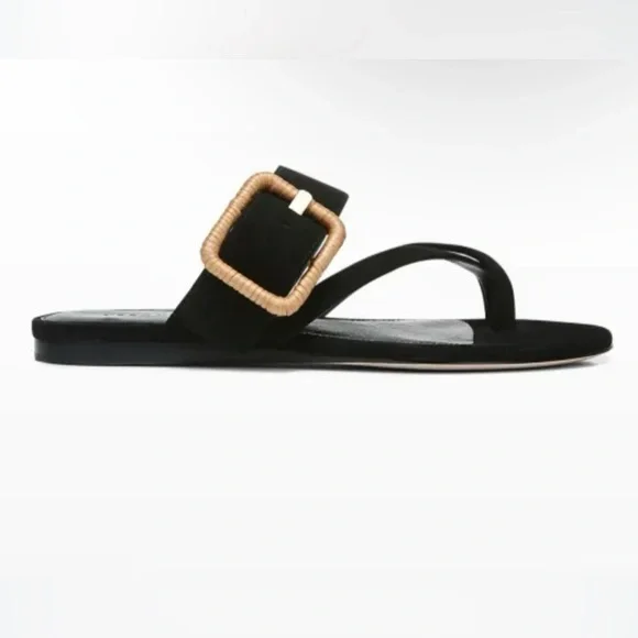 Veronica Beard Salva Strappy Slip On Buckled Sandals - Picture 2 of 9